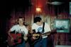 An early unplugged gig at the Village Tavern, probably 1990.